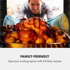 Gusteau Hektor Einbau-Set Backofen + Unterbau-Haube 2950W 64Ltr 530 M³/h Weiß Edelstahl -Haushaltsgeräte Geschäft 60002592 yy 0005 logo Klarstein Gusteau Elektrischer Einbaubackofen weiss