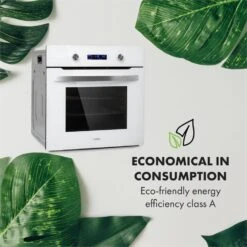 Gusteau Hektor Einbau-Set Backofen + Unterbau-Haube 2950W 64Ltr 530 M³/h Weiß Edelstahl -Haushaltsgeräte Geschäft 60002592 yy 0006 logo Klarstein Gusteau Elektrischer Einbaubackofen weiss