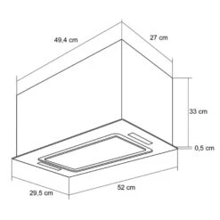 Gusteau Hektor Einbau-Set Backofen + Unterbau-Haube 2950W 64Ltr 530 M³/h Weiß Edelstahl -Haushaltsgeräte Geschäft 60002592 yy 0012 logo Klarstein Hektor Dunstabzugshaube Einbau weiss