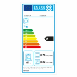 Gusteau Delicatessa Einbau-Ofen-Set Induktion 7000W Schwarz Edelstahl -Haushaltsgeräte Geschäft 60002594 energy label