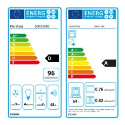 Gusteau Hektor Einbau-Set Backofen + Unterbau-Haube Schwarz Edelstahl 23 Gusteau Hektor Einbau-Set Backofen + Unterbau-Haube Schwarz Edelstahl -Haushaltsgeräte Geschäft 60002596 energy label