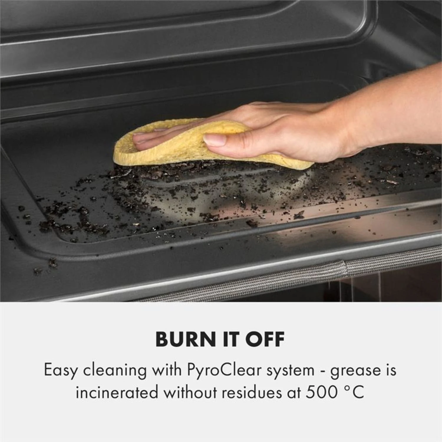 Gusteau Aurora Einbau-Set Backofen + Wandabzugshaube Schwarz Edelstahl 4 Gusteau Aurora Einbau-Set Backofen + Wandabzugshaube Schwarz Edelstahl – Bild 4