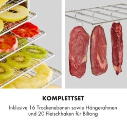 Master Jerky 16 Dörrautomat + Fleischhaken Set 1500W 40-90 °C 15h-Timer Edelstahl Silber 11 Master Jerky 16 Dörrautomat + Fleischhaken Set 1500W 40-90 °C 15h-Timer Edelstahl Silber -Haushaltsgeräte Geschäft 60002668 de 0003 logo