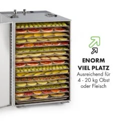 Master Jerky 16 Dörrautomat + Fleischhaken Set 1500W 40-90 °C 15h-Timer Edelstahl Silber 14 Master Jerky 16 Dörrautomat + Fleischhaken Set 1500W 40-90 °C 15h-Timer Edelstahl Silber -Haushaltsgeräte Geschäft 60002668 de 0006 logo