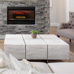 Studio Frame Kamingehäuse-Set Dekokamin + Kamini FX Kamineinsatz | Klassisches Design | MDF | Wandverschraubung | 100 X 88 X 30 Cm | Kamin-Einsatz: 1000/2000W | Täuschend Echte Feuerillusion Mit 2W LED -Haushaltsgeräte Geschäft 60002704 yy 0007 logo Klarstein Lausanne Frame Gehaeuse Kamini FX