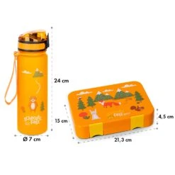 Schmatzfatz Frühstücksset Lunchbox & Trinkflasche Tritan Dicht BPA-frei -Haushaltsgeräte Geschäft 60002945 yy 0008 dimensions